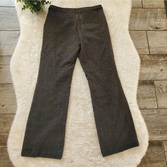 Banana Republic Factory Martin Fit Brownish Gray Speckled Wool Trousers, Size 8R - Picture 7 of 10